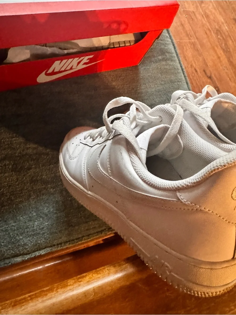 Nike White Low-Top Leather Sneakers